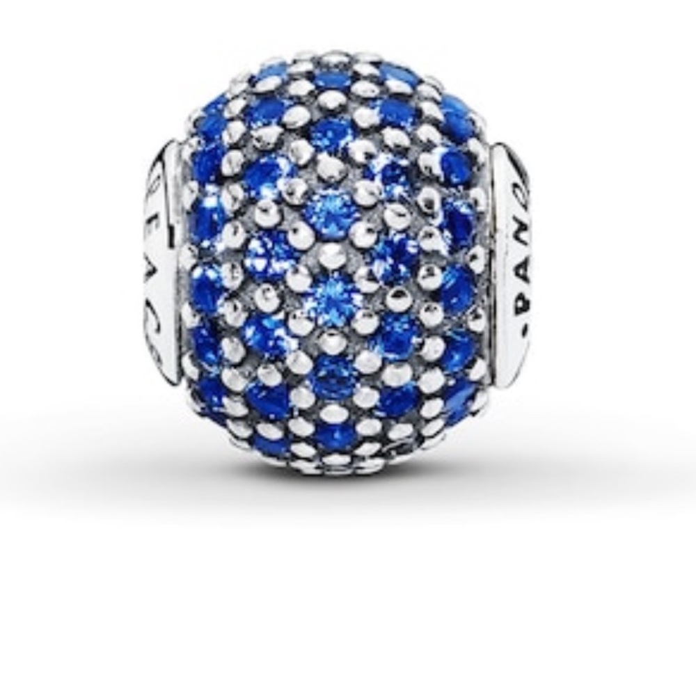 Pandora Blue Crystal Charm
